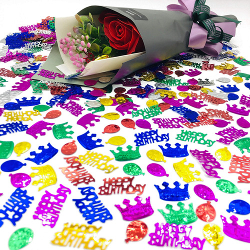 Happy Birthday Confetti-foil Sprinkl Multicolor Lentejuela