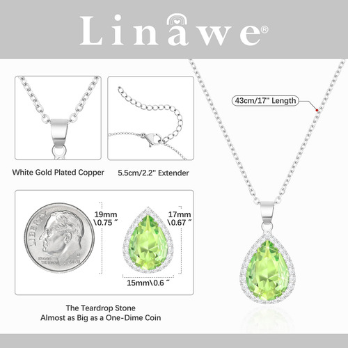 Linawe Collar De Plata Para Mujer, Gargantilla Collar Cadena