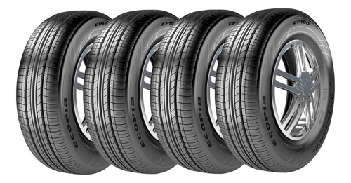 Combo 4 Pneus 205/55r16 91v Radial Ecopia Ep150 Bridgestone