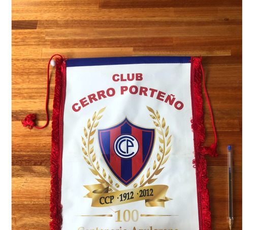 Banderin Intercambio Capitan Cerro Porteño De Paraguay #2