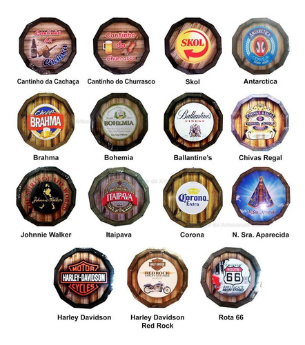 8 Tampa Barril Vários Modelos Cerveja Churrasco Area Lazer