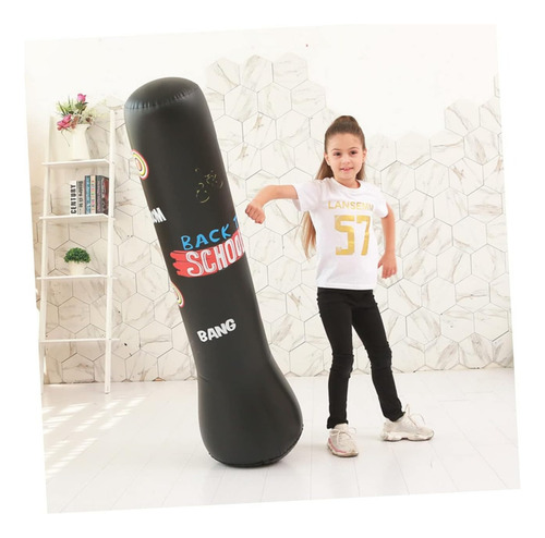 160cm Saco Bolsa De Boxeo Inflable Con Guantes For Niños
