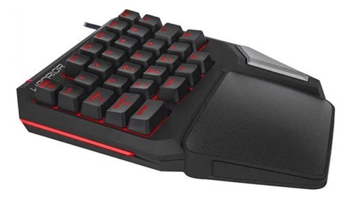 Teclado Single Hand Semi Mecânico Led Rgb Usb E Mouse Gamer