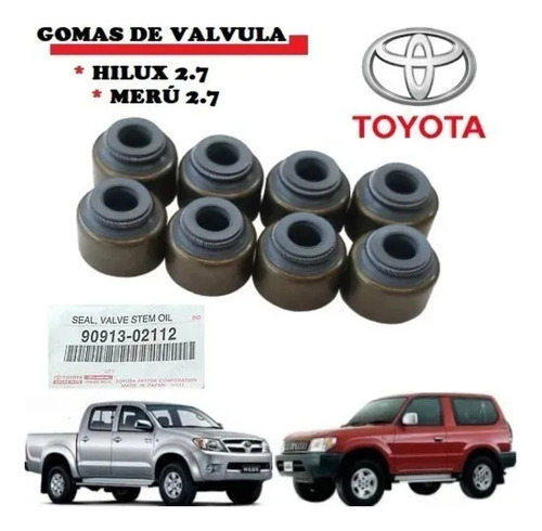 Sello O Goma De Valvulas Toyota Hilux 2.7l 06-08