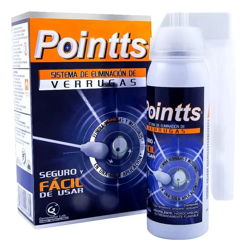 Pointts Sistema Eliminación Verrugas y Mezquinos Tratamiento Neutro