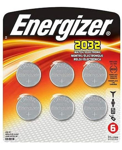 Pila Boton Energizer Litio 2032 / X6u