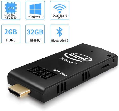 Imagen 1 de 5 de Z83-f - Mini Pc Sobremesa Sin Ventilador, Lpddr3l 2gb