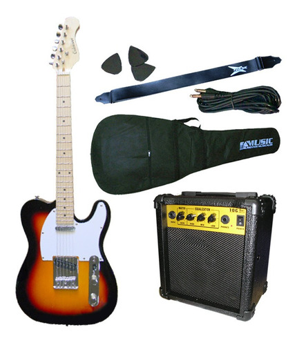 Combo Guitarra Electrica Crimson Seg287 + Funda + Amplific