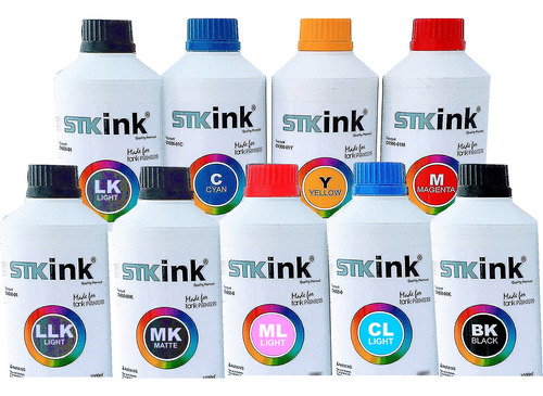 Kit 9 X 250ml Tinta Corante Para Epson Pro 3880 3000 3800