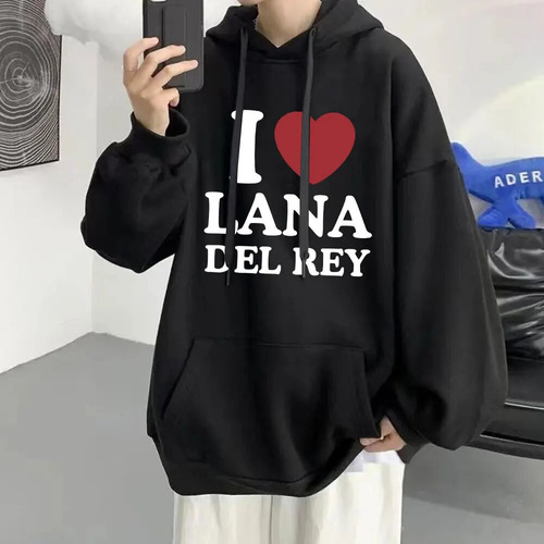 Sudaderas Con Capucha Estampadas «i Love Lana Del Rey», Mode