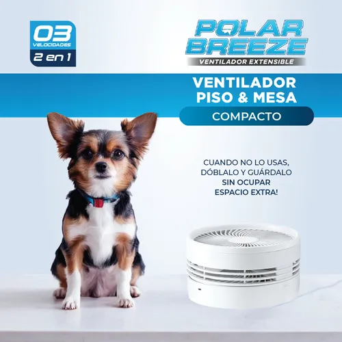 Ventilador Portatil Polar Breeze Fan Extensible