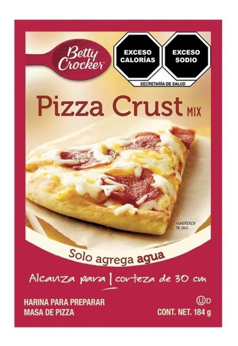 Harina Masa Para Pizza Fácil Crust Instantánea Betty Crocker