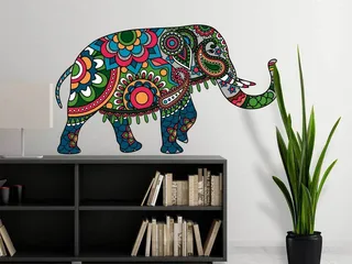 Vinilo Decorativo Mandala Elefante - Creavinilo