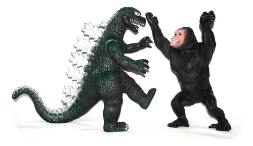 King Kong Vs Godzilla Muñecos Pack X 2 Juguete Día Del Niño