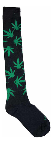 Calcetas Largas Diseño Mary Jane, Weed Moda Skate Unisex