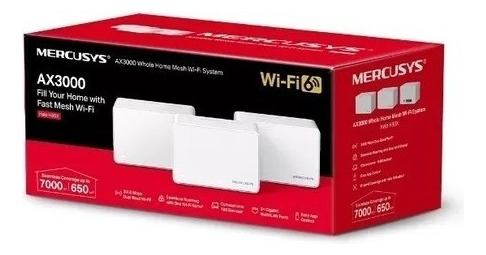 Halo H80x 3-pack Sistema Wi-fi Mesh Wifi 6 Ax3000 Mercusys