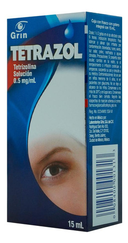 Tetrazol Solución Oftálmica 0,05 %, 1 Frasco Gotero 15 Ml