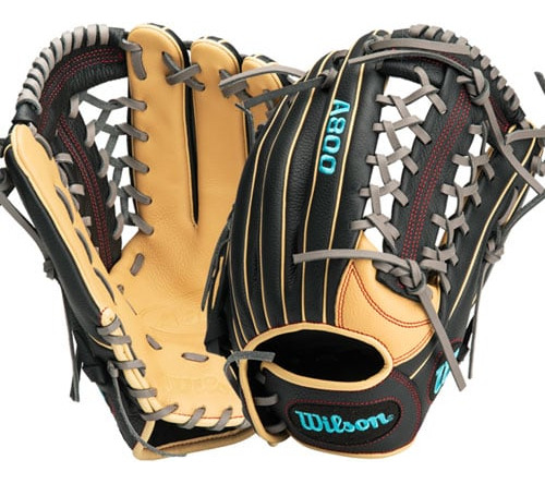 Guante Beisbol Wilson A800 Negro Crema 12.5 In Juvenil