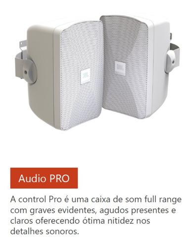 Caixa Jbl Control Sa-pro C-sa5 80w Kit 4 Caixas Cor Branco
