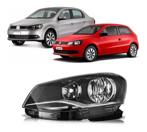 Optica Vw Gol Trend / Voyage 2013 / 2016 Doble Parabola Depo