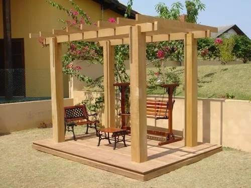 Projeto Pergolado Caramanchão Madeira Envio Imediato