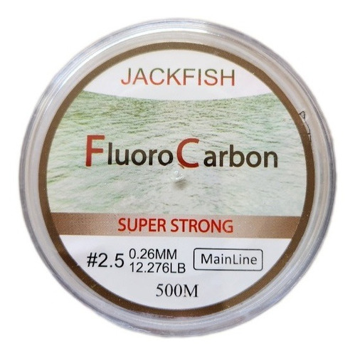 Línea De Pesca Fluorocarbon Jack Fish 0.33mm/0.40mm-500mts