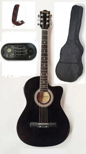 Guitarra Electroacustica Mccartney Slim Con Funda Y Tahaly.