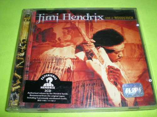 Jimi Hendrix / Live At Woodstock Cd Doble Ind.arg (17)