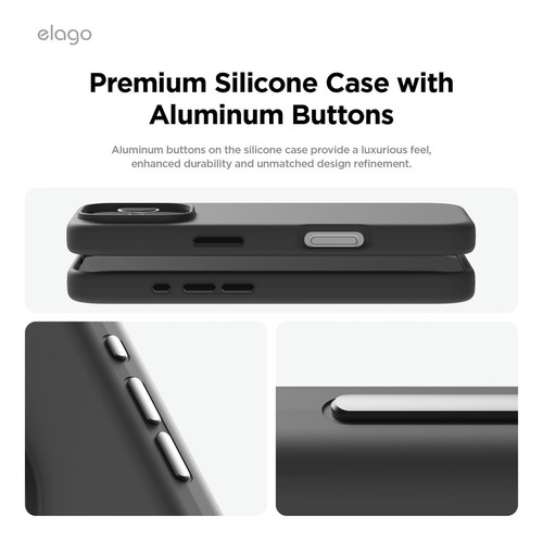 A Capa De Silicone Magnética Elago Para iPhone 16 Pro 6.3