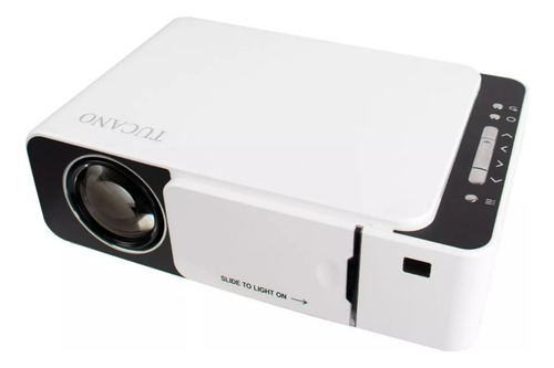 Projetor Tucano T5 2500 Lumens 127/220V Espelha Telefone Cor Branco 127/220v