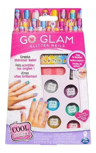 Novo Conjunto Go Glam Pintura de Unhas Com Secador e Esmaltes 2133