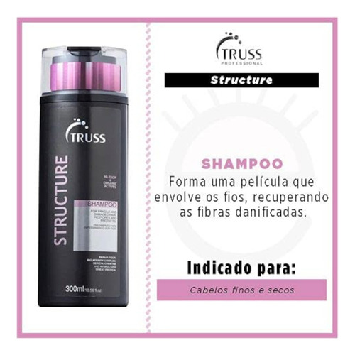 Truss Structure Shampoo+condicionador Espessamento Dos Fios