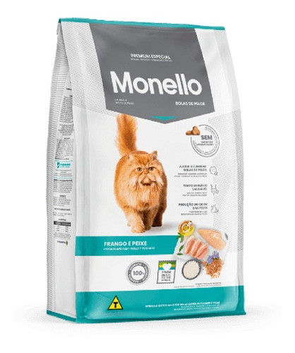 Monello Cat Adultos Bolas De Pelos 7kg - Kg A $20429