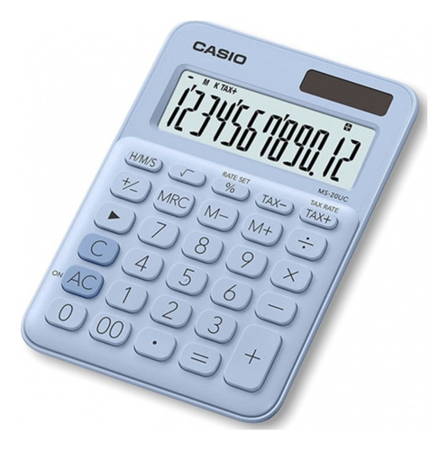 Calculadora Escritorio Casio 12 Dígitos Solar Pila Ms-20uc