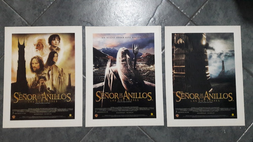 Set De Posters De El Señor De Los Anillos Lord Of The Rings