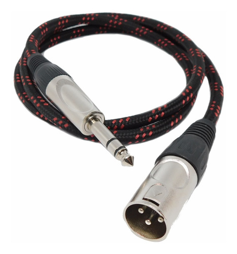 Imagen 3 de 3 de Cable Canon Xlr Macho A Plug Balanceado Profesional 6 Mts