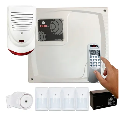 comprar Kit Alarma Domiciliaria Cem Suri500 Teclado 4 Sensor Sirenas