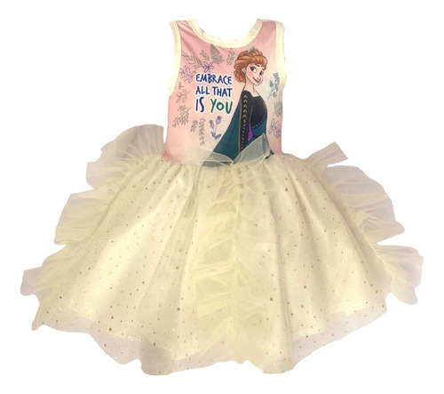 Vestido Disney Estampado Princes Ana