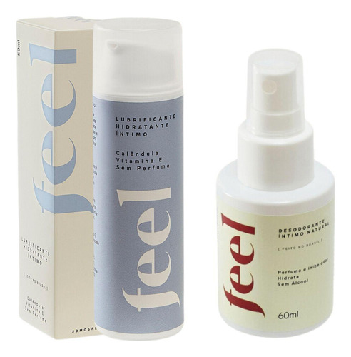 Kit Feel Gel Lubrifica Hidrata Neutro Deso Intimo Evita Odor