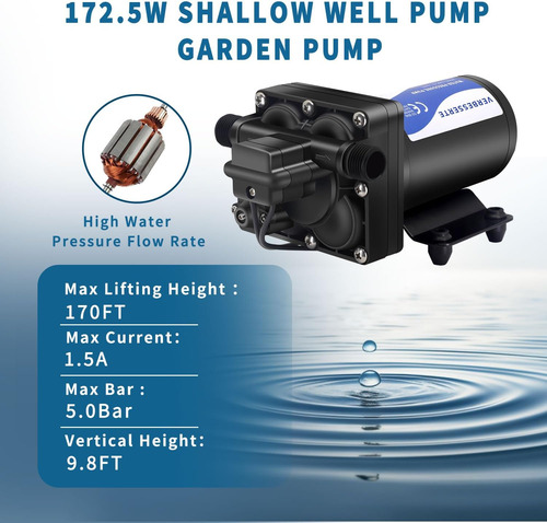 Bomba De Agua Dulce Rv De 110 V, Bomba De Aumento De Al...