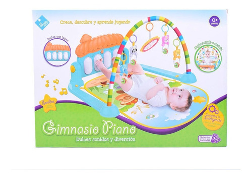 Imagen 2 de 10 de Gimnasio Piano C/ Actividades Luz Sonido Bebe Duende Azul Fu