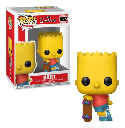 Boneco Funko Pop! Os Simpsons - Bart Com Skate