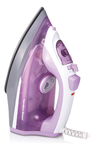 Plancha De Ropa Suela Antiadherente Extra Glide 14100 Morado 110v