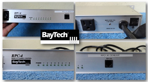 Bay Tech - Rpc-4 Remote Power Control. 8 Contactos. Ethernet (Usado)