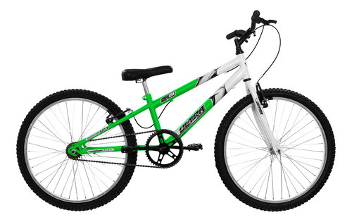 Bicicleta Aro 24 Ultra Bikes Bicolor Rebaixada Sem Marcha Cor Verde Kw