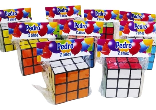 X10 Souvenirs Sorpresitas Cubo Mágico De Rubik 