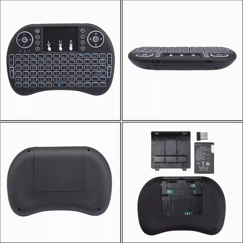 Mini Teclado Con Luz Inalambric Bluetooth Touchpad Pc Laptop