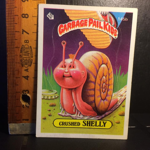 Garbage Pail Kids Crushed Shelly 145b Año 1986 Topps 