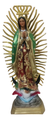 Virgen De Guadalupe De 50 Cm Ojos De Cristal 