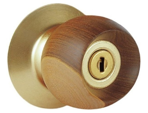 Cerradura Bano Madera Dorada Bell Wood